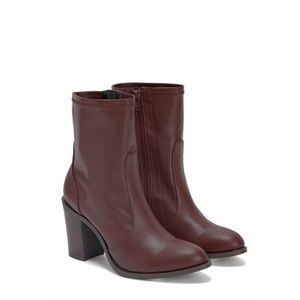 JUSTFAB Gwendolynn Booties Chunk Heeled Boots